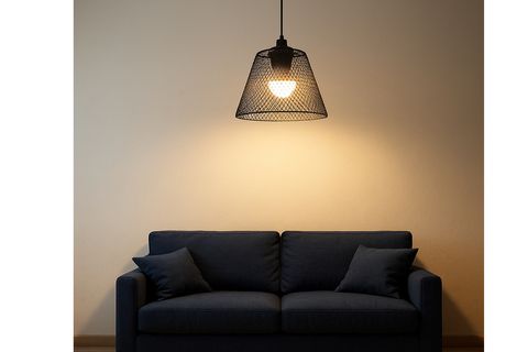 MAGNİA SİYAH İŞLEMELİ METAL SARKIT AVİZE