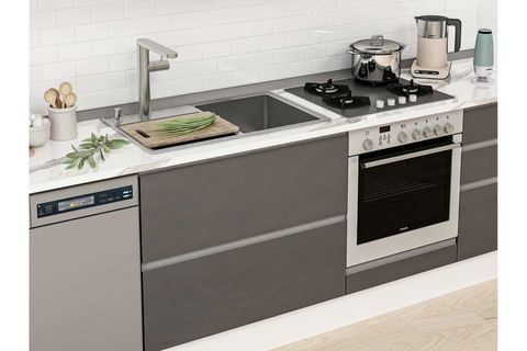 ALVİNKA 410X240 CM MUTFAK DOLABI, MB E90S60S60 3 ANTRASİT MDF