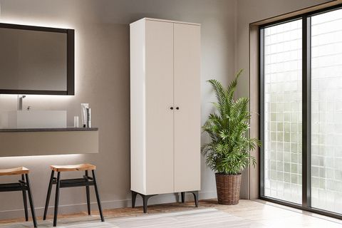 ÇETMEN COMFORT FLEX 2 KAPAKLI ÇOK AMAÇLI DOLAP BEYAZ