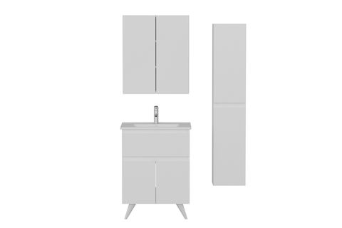 NİKA BANYO DOLABI 65CM AY2K1Ç 2K2A ETJ BOY BEYAZ