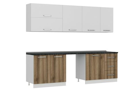MİNAR 255 CM MUTFAK DOLABI BEYAZ DORE 255 D10