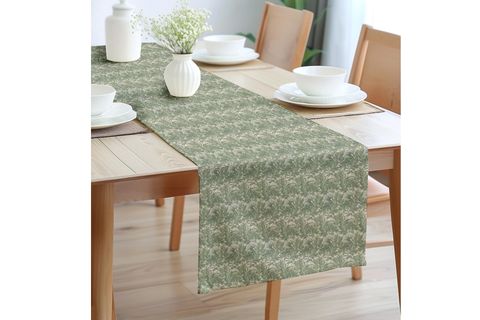 ZÜMRÜT BAHÇE PAMUKLU MASA RUNNER, 0045 50X150