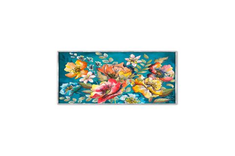 TABLOLIFE ÇİÇEKLER YAĞLI BOYA DOKULU TABLO, ÇERÇEVESİZ, 100X150