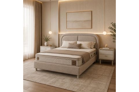 VALENTO BAZA BAŞLIK YATAK SETİ, 160X200