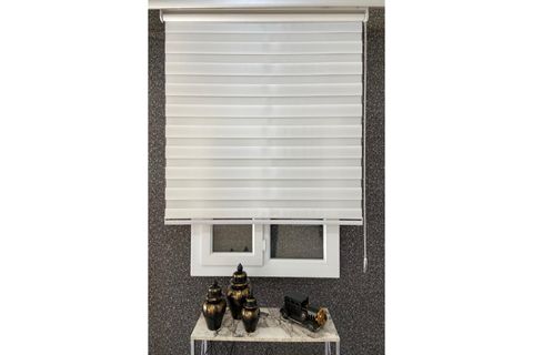 ZEBRA STOR PERDE, DÜZ, BEYAZ, DSG507, 130X260
