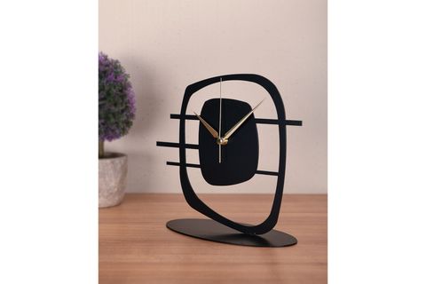MACEİRE METAL MASA ÜSTÜ SAATİ, 21X23 CM