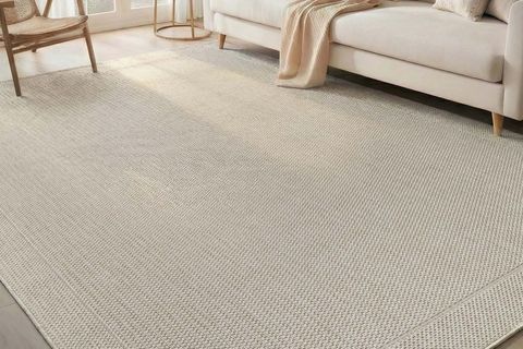 PERA HALI MİNİMALİST KREM BEYAZ SİSAL TARZI HALI FM02W 280X365 CM