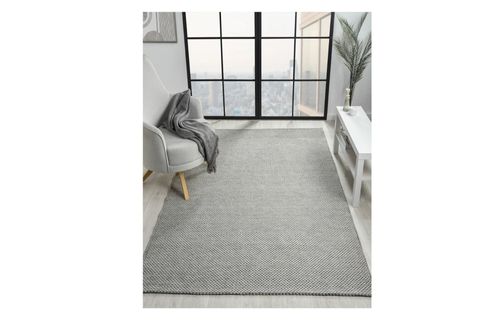 COZY WOOL YIKANABİLİR KAYDIRMAZ TOZ VERMEZ KİLİM HALI, GRİ, 80X150, 710