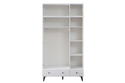 BİANCA AYNALI GARDIROP VE YÜKLÜK, 3 KAPAKLI