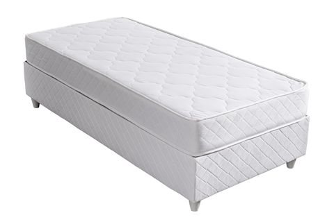 SOFİA TEK KİŞİLİK BAZA BAŞLIK YATAK SETİ BEYAZ 90X190