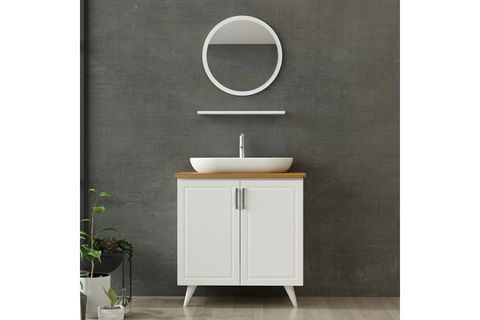 SANYA BANYO DOLABI 85CM AY2K 1YA1R TZG BEYAZ