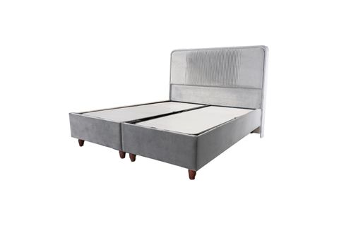 LUNA NUVA BAZA VE BAŞLIK SETİ, AÇIK GRİ, 120X200