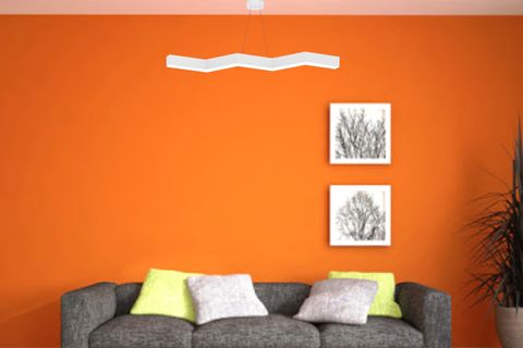 HEGZA LIGHTING SEGA LED AVİZE, BEYAZ KASA SARI IŞIK