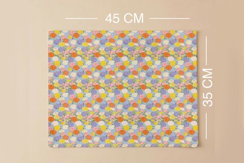 GÖKKUŞAĞI BAHÇESİ PAMUKLU DÖRT ADET AMERİKAN SERVİSİ