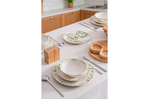 OLİVE YEMEK TAKIMI 24 PARÇA 6 KİŞİLİK