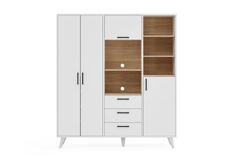 LAVO ÇOK AMAÇLI DOLAP, 4 KAPAKLI 3 ÇEKMECELİ