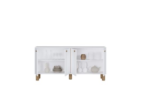 LAYA BOHEM AYAKLI ÇOK AMAÇLI DOLAP, KONSOL, 150 CM, BEYAZ