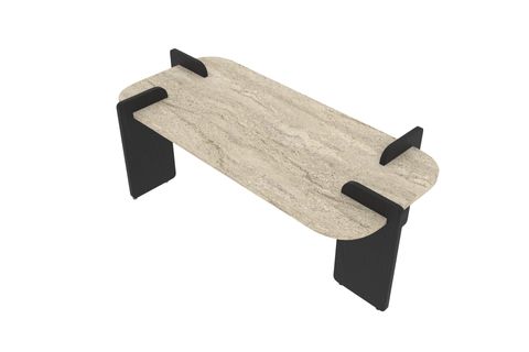 LEAPİRİ ORTA SEHPA MODERN MERMER DESEN SİYAH