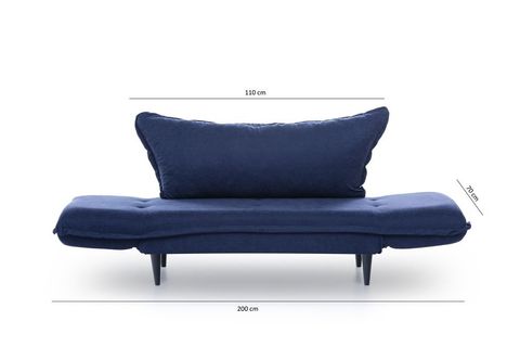 FUTON VİNO İKİLİ KANEPE, LACİVERT