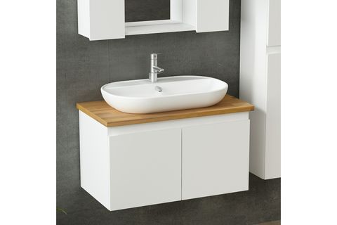 NİKA BANYO DOLABI AS2K23, BEYAZ, 85 CM