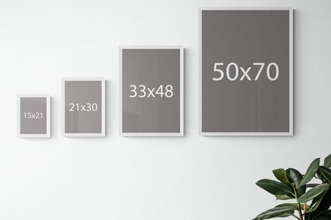 SAHİL  BEYAZ ÇERÇEVE TABLO SETİ 33X48
