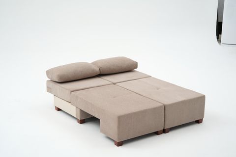 PERENNA YATAKLI ÜÇLÜ KOLTUK ŞÖNİL, CAPPUCCİNO