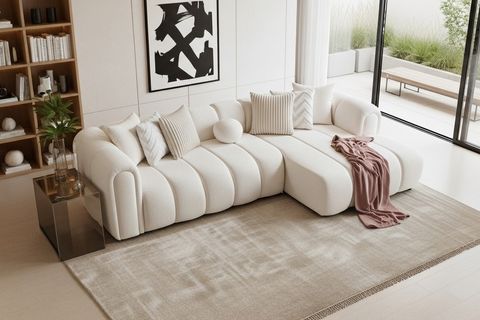 OSLO KÖŞE KOLTUK, SAĞ, BEYAZ