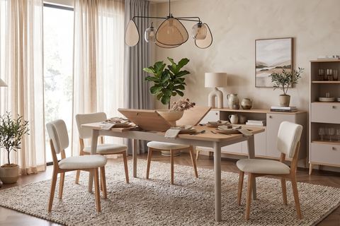 MERLİN YEMEK MASASI, AÇILIR