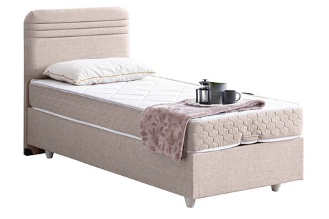 MİLA BAZA BAŞLIK VE ORTHO SOFT YATAK, KREM, 90X200