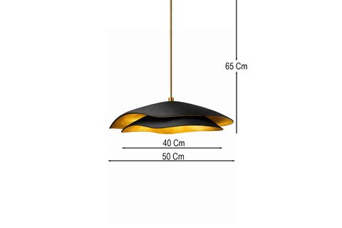 HANDMADE WABİ SABİ KARBON BETON AVİZE, BLACK MARVANTE