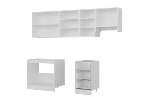 MİNAR 255 CM MUTFAK DOLABI BEYAZ DORE 255 D12