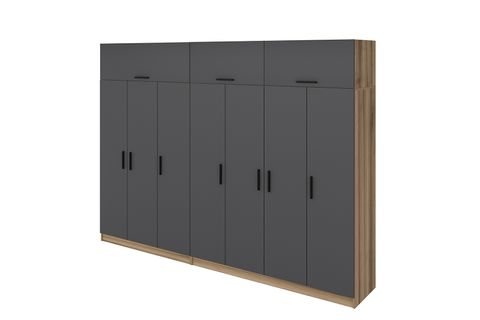 MİNAR KALE GARDIROP 5,  7 KAPAKLI,  ANTRASİT