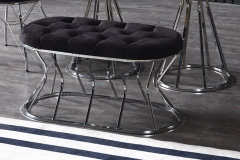 RESSAHOME MUTFAK MASASI TAKIMI, FLORA SİYAH MERMERLİ, 120X80