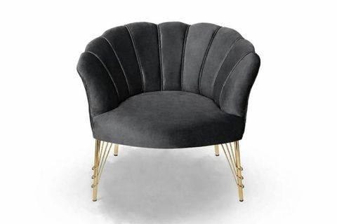 PAPATYA BABY FACE TEKLİ BERJER, ANTRASİT, 2 ADET, GOLD AYAK