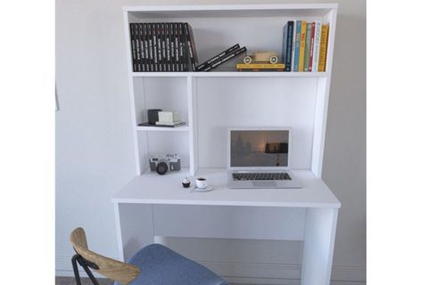 REHOME DİENNİ BEYAZ KİTAPLIKLI ÇALIŞMA MASASI