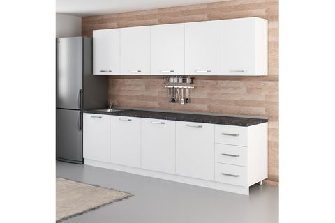 MİNAR TOVA 285 CM MUTFAK DOLABI BEYAZ 285-B2