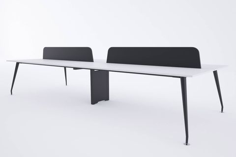 TUUNDESİGN İVORY DÖRTLÜ ÇALIŞMA MASASI, BEYAZ, 200 CM