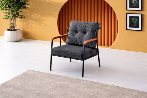 EBRULİ ÇAY SETİ, ANTRASİT SİYAH