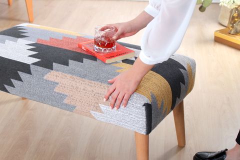 BESHİR KİLİM BENCH PUF, YAPRAK