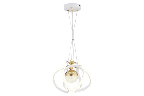 PELİN TEKLİ 3 RENKLİ LED AVİZE, BEYAZ GOLD