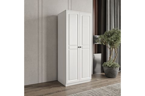 VİOLET GARDIROP, BEYAZ, 2 KAPAKLI