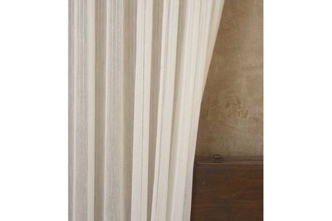 MASSARELLİ İNCE ÇİZGİLİ ŞANTUKLU TÜL KREM PİLESİZ 100X260