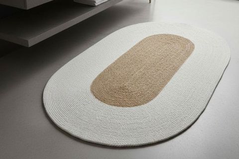 ZENİH OVAL HALI, NATURAL BEYAZ, 80X150 CM