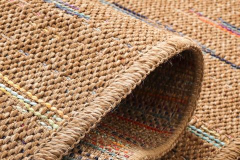 PERA HALI KAHVE SİSAL RENKLİ ÇİZGİ DETAYLI HALI FM05M 60X90 CM