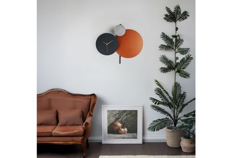 PAVİMENTO HAND MADE METAL DUVAR SAATİ, 48X44 CM