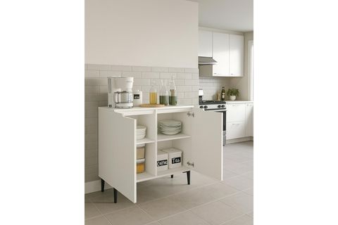 OLİE 2 KAPAKLI ERZAK KİLER DOLABI, BEYAZ, 90 CM