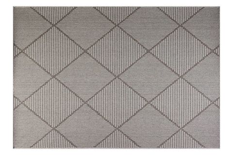 GÜMÜŞSUYU DECO HALI, GEOMETRİK DESENLİ, GRİ, 160X230