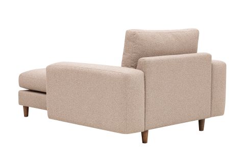 MERLİN DAYBED, KALIN KOL, NATUREL AYAK, RECYCLED KUMAŞ, CAPPUCİNO
