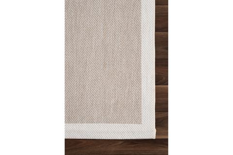 FRESCO SOFT VİZON EKRU YIKANABİLİR HALI A3936A, 80X150