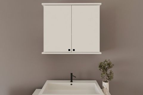 RUDA BANYO DOLABI, BEYAZ, İKİ KAPAKLI